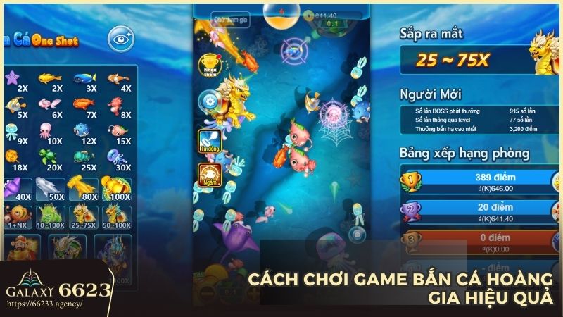 Hướng dẫn chơi bắn cá Hoàng Gia cho newbie