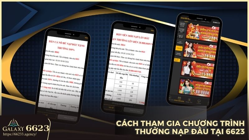 Hướng dẫn tham gia nhận thưởng nạp đầu