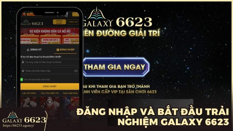 Đăng nhập và bắt đầu trải nghiệm Galaxy 6623