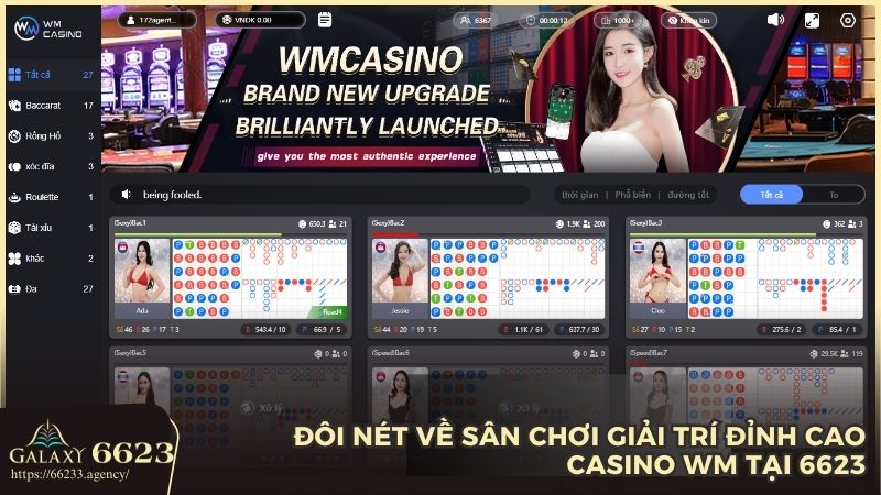 Khám phá sân chơi giải trí đỉnh cao Casino WM tại nhà cái 6623