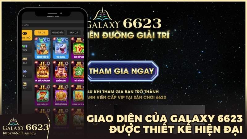 Giao diện của Galaxy 6623 được thiết kế hiện đại