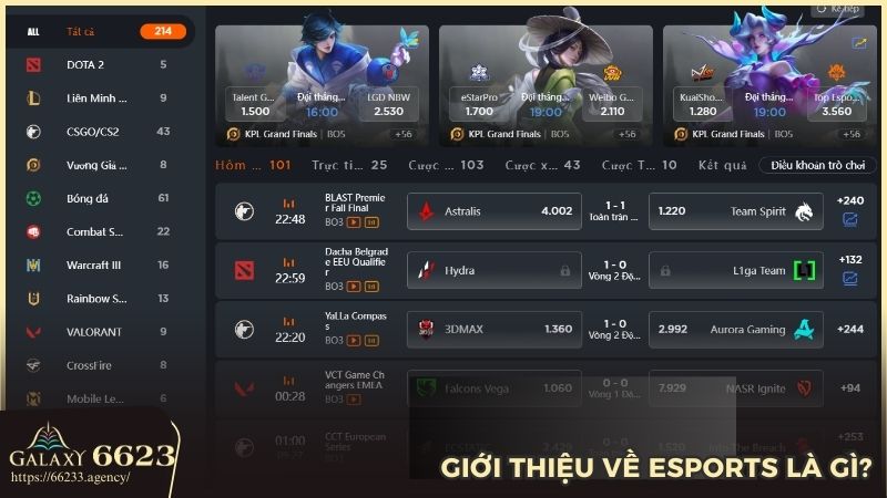 Khám phá thế giới esport là gì tại nhà cái 6623