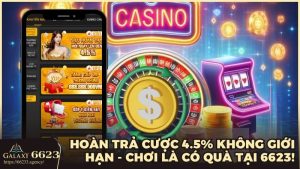 Hoàn trả cược 4.5% không giới hạn - Chơi là có quà tại 6623!