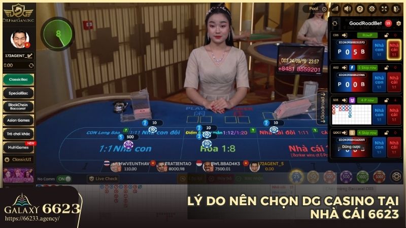 Những ưu điểm của Casino DG chỉ có tại 6623