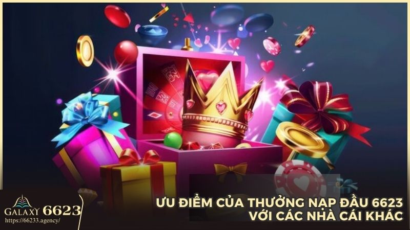 Ưu điểm không thể chối từ của thưởng nạp đầu tại nhà cái 6623